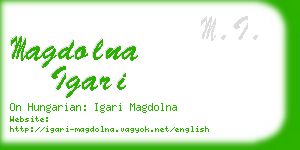 magdolna igari business card